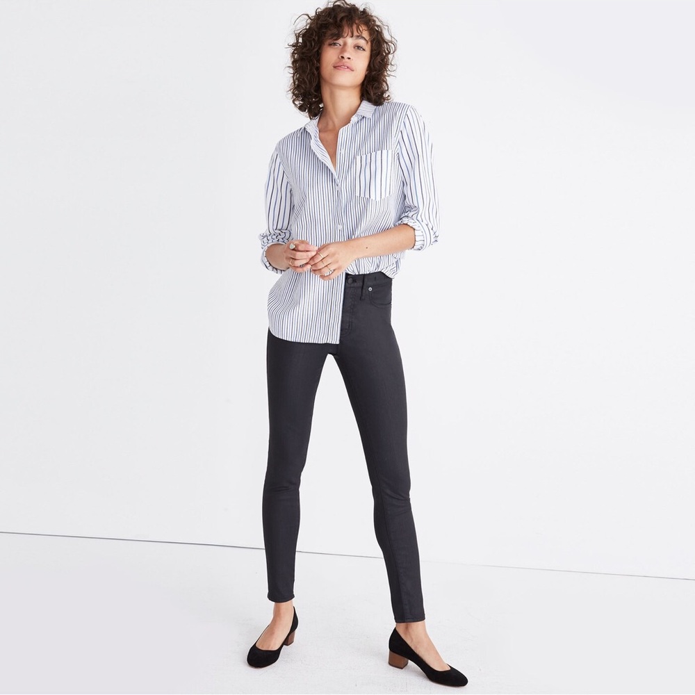 Madewell 9" High-Rise Skinny Jeans: Coated Edition